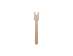 5.5’’ Disposable Wooden Fork, Compostable
