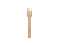 6.5’’ Disposable Wooden Fork, Compostable