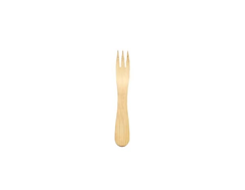 4.5″ Disposable Bamboo Dessert Fork, Compostable
