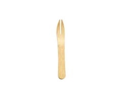 4″ Disposable Bamboo Mini Fork, Compostable