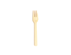 5.3″ Disposable Bamboo Spoon w/ Sawtooth, Compostable