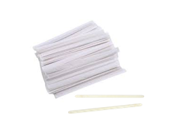 4.5″/5.5'' Disposable Bamboo Coffee Stirrer, Individually Wrapped