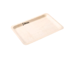 15.7''x11'' Disposable Wooden Rectangular Plate