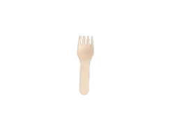 3'' Disposable Wooden Mini Fork