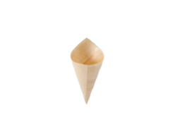 Disposable Wooden Cone, 80x60x35 mm