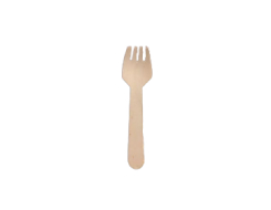 3.8'' Disposable Wooden Mini Fork