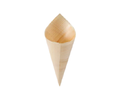 Disposable Wooden Cone, 180x135x70 mm