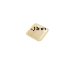 2.4'' Disposable Wooden Square Plate