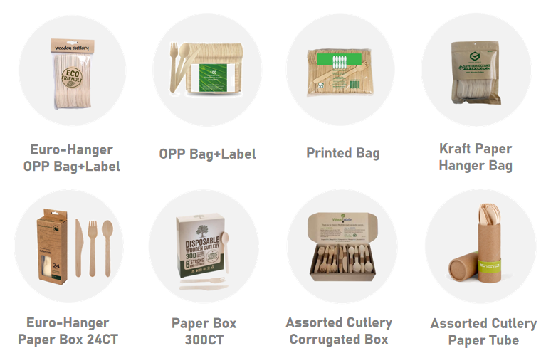 Custom Packaging Branding Options for Disposable Wooden Cutlery